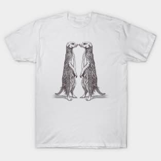 Suricata Love. Meerkat Love. T-Shirt